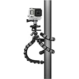 Bower Xtreme Action Series Flex Tripod with Ball Head for GoPro HD HERO, HERO2, HERO3, HERO3+, HERO4, HERO, HERO+ LCD and HERO Session Cameras, Black/Grey