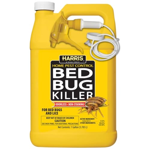 HARRIS Bed Bug Killer, Liquid Spray with Odorless and Non-Staining Formula (Gallon)