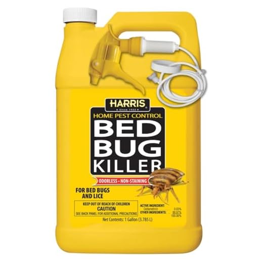 HARRIS Bed Bug Killer, Liquid Spray with Odorless and Non-Staining Formula (Gallon)