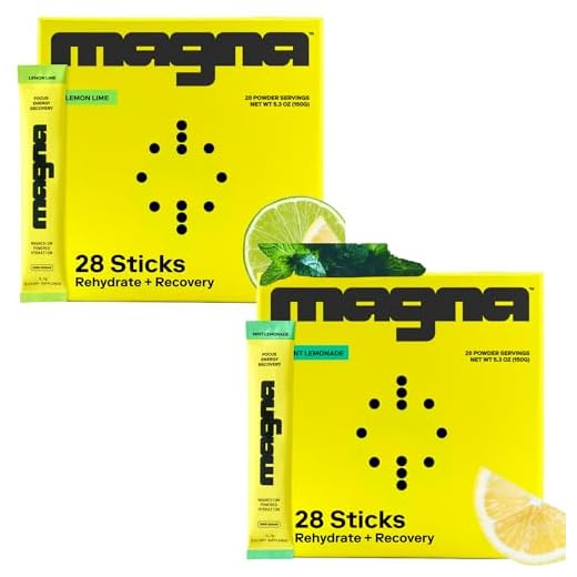 MAGNA Electrolytes Powder Drink Mix Bundle – Lemon Lime & Mint Lemonade Flavors, 56 Servings | Hydration, Energy & Focus Support with Magnesium L-Threonate, Sodium, Potassium, Vitamin D, B6 & B12