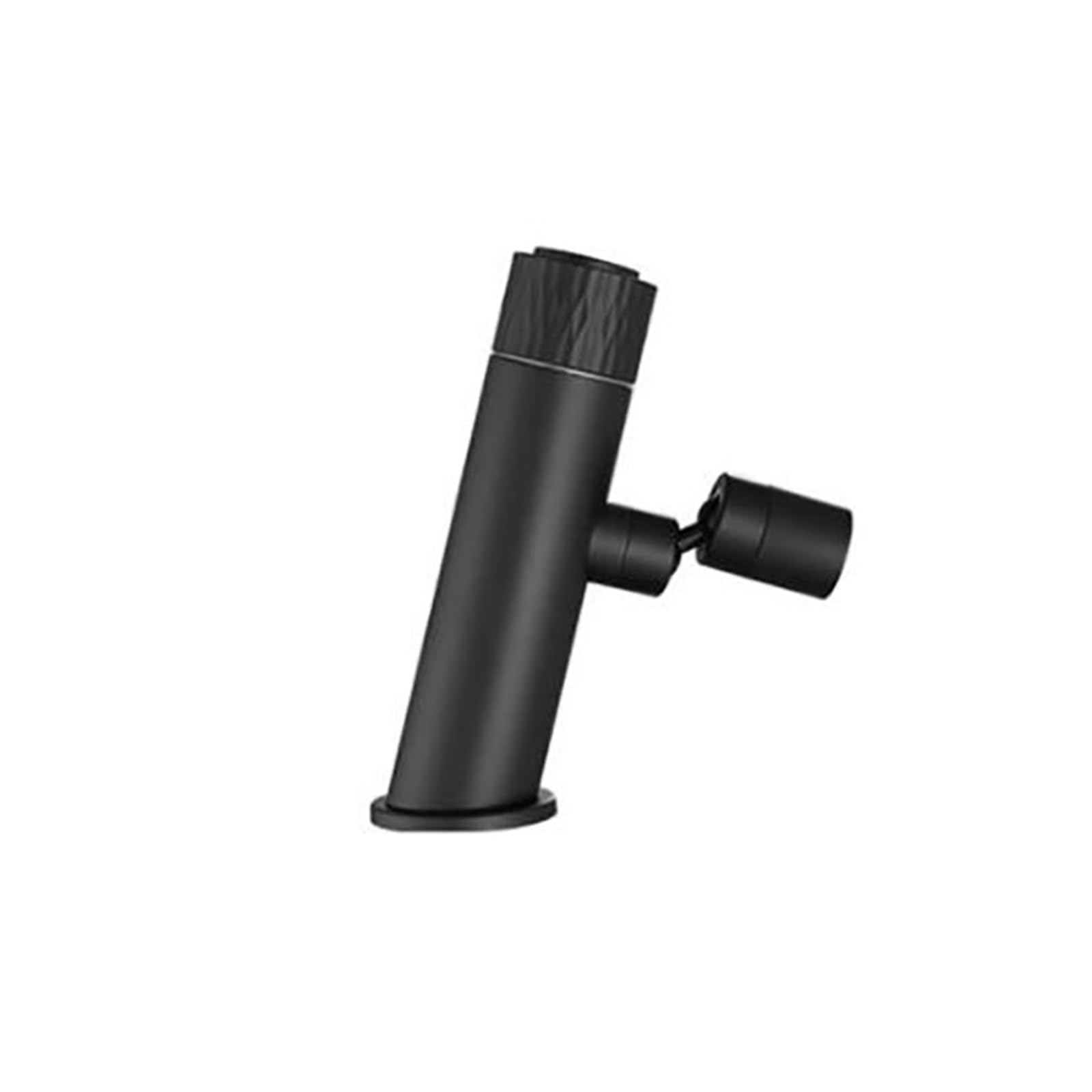 Mitigeur noir mat de salle de bains haut de gamme bouton-poussoir et bec flexible pour vasque