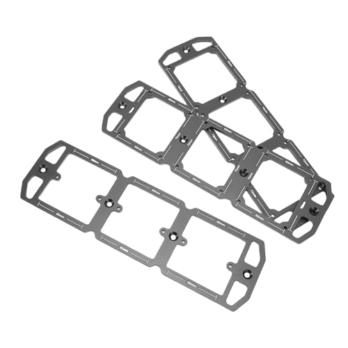 Odorkle 86 Type Wire Box Template Switch Socket Bottom Box Slotting Mold 3 Pcs Set with 5.7mm Aluminum Alloy for Electrician Work Punching Holes