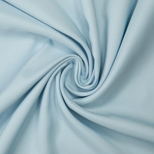Image of Gee Di Moda Rectangle Tablecloth - 90 x 156 Inch Baby Blue Table Cloth for 8 Foot Tables with Floor-Length Drop - Heavy Duty Washable Fabric for Holiday Party, Dinner, Weddings & Baby Shower