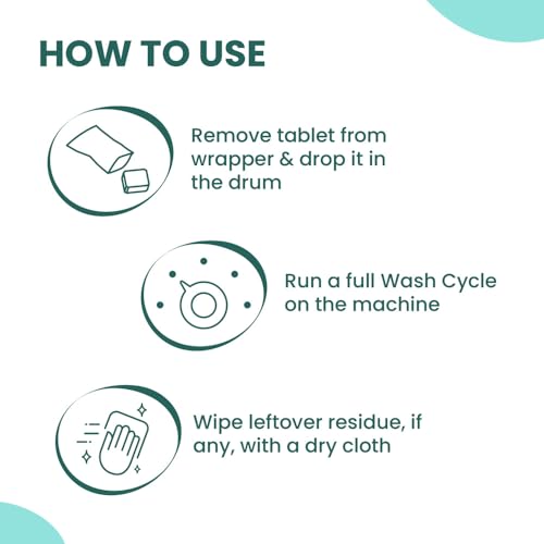 Image of Happi Planet | Washing Machine Cleaner & Descaler Tablets | 8 Tablets | Removes Tough Grime, Limescale & Soap Scum | Used for Top & Front Load | Protects Clothes from Residue