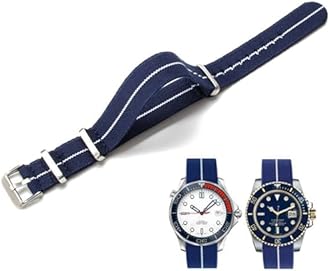 Watch Straps Elastic Nylon French Parachute NATO Nylon One Piece Military Replacement Strap for Men Women Brushed Stainless Steel Buckle Watch Strap 18 mm 20 mm 22 mm