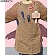 GREBSTK Arbeitsschürze Cross Back Einstellbare Leinwand Werkzeug Schürze 7 Taschen für Holzbearbeitung, Garten, Kochen