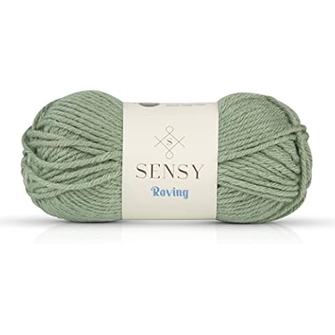 Sensy Roving Yarn, 3.5 oz, 132 Yards, Gauge 5 Bulky (Lily Pad) Cover
