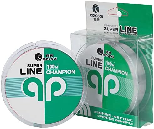 QIAOPAI Monofilament High Class Fishing Line - Clear Nylon String - Superior Strength & Excellent Abrasion Resistant Mono Line(110Yds/18LB)