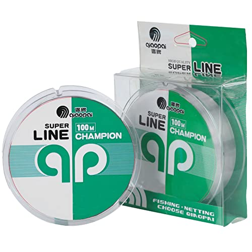 Qiaopai Monofilament High Class Fishing Line - Clear Nylon String - Superior Strength & Excellent Abrasion Resistant Mono Line(110Yds/18Lb) #TOP1