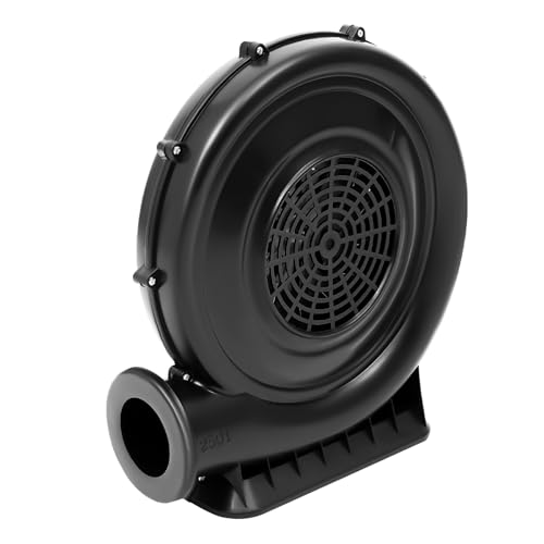 Souffleur Château Gonflable 250W Souffleur Electrique avec Grand Fond et Ouverture D'air Avec 420 m³/h Flux D'Air & 2800 RPM Pour Jouets Gonflables