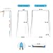 Portable Travel Garment Rack, Compact Stainless Steel Foldable Mini Drying Clothes Rack for Travel, Camping, Hotel Room, Laundry, Dance Costume, Indoor, Outdoor (Regular)