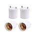 XiSHUAi 4-Pack GU24 to E26 E27 Adapter - Converts your Pin Base Fixture (GU24) to Standard Screw-in Bulb Socket