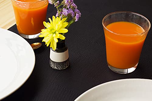 Akutana Black Table Runner 60 Inch, Waterproof Coffee Table Runner, Dresser Scarf, Outdoor Long Dining Table Runners, Geometric Decor For Nightstand, Dinner Parties, Wedding, Independence #TOP2