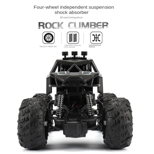 Image of CADDLE & TOES Monster-Like Model Sports Car with Remote Control and Speed Gun (Green, Thunder Black) - Kids' Toy