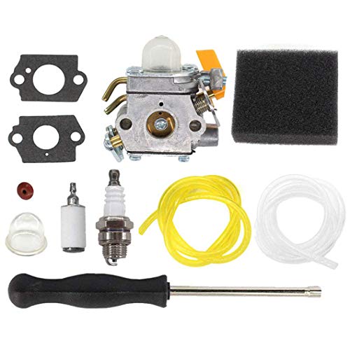 AISEN Carburateur avec Filtre à Air Tournevis de Réglage pour Ryobi RBC30SESA RBC30SBSA RHT2660DA RLT30CESA RLT30SESA RPR3025JA Remplacer ZAMA C1U-H60D C1U-H60E