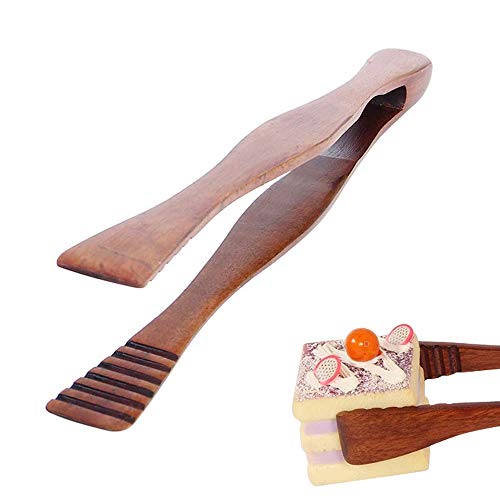 Pinces Alimentaires en Bois, Pince de Cuisson en Bois, Pince Grille Pain, Pince à Pain Grillé,...