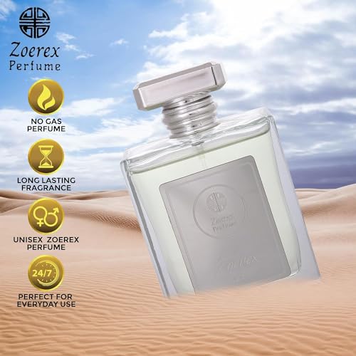 Image of Zoerex Perfume For Men and Women - 100 ml | Long Lasting Unisex Eau De Parfum |Premium, Long Lasting Musky Fresh & Sweet Fragrance for Men & Women