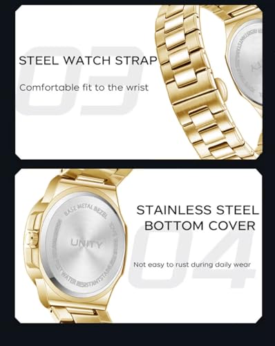 Montre d'affaires et décontractée pour homme à cadran carré élégant