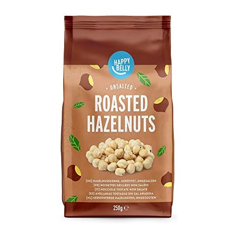 Amazon-Marke: Happy Belly Haselnusskerne, geröstet & ungesalzen 1 x 250g Cover