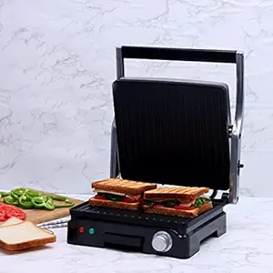 Wonderchef Sanjeev Kapoor Tandoor Family Size Plus Grill, 1800 W | Non – Stick Grooves | Healthy Cooking | Super Fast Heating at Rs. 2648