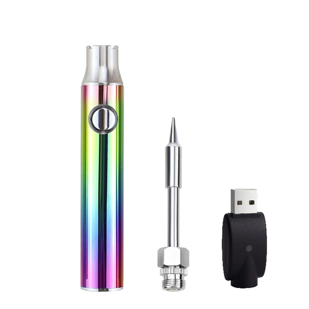 Littimoon 510 Thread Mini Soldering Iron 3-Level Voltage Soldering Iron Pen with Soldering Iron Tip 350mAh USB Rechargeable