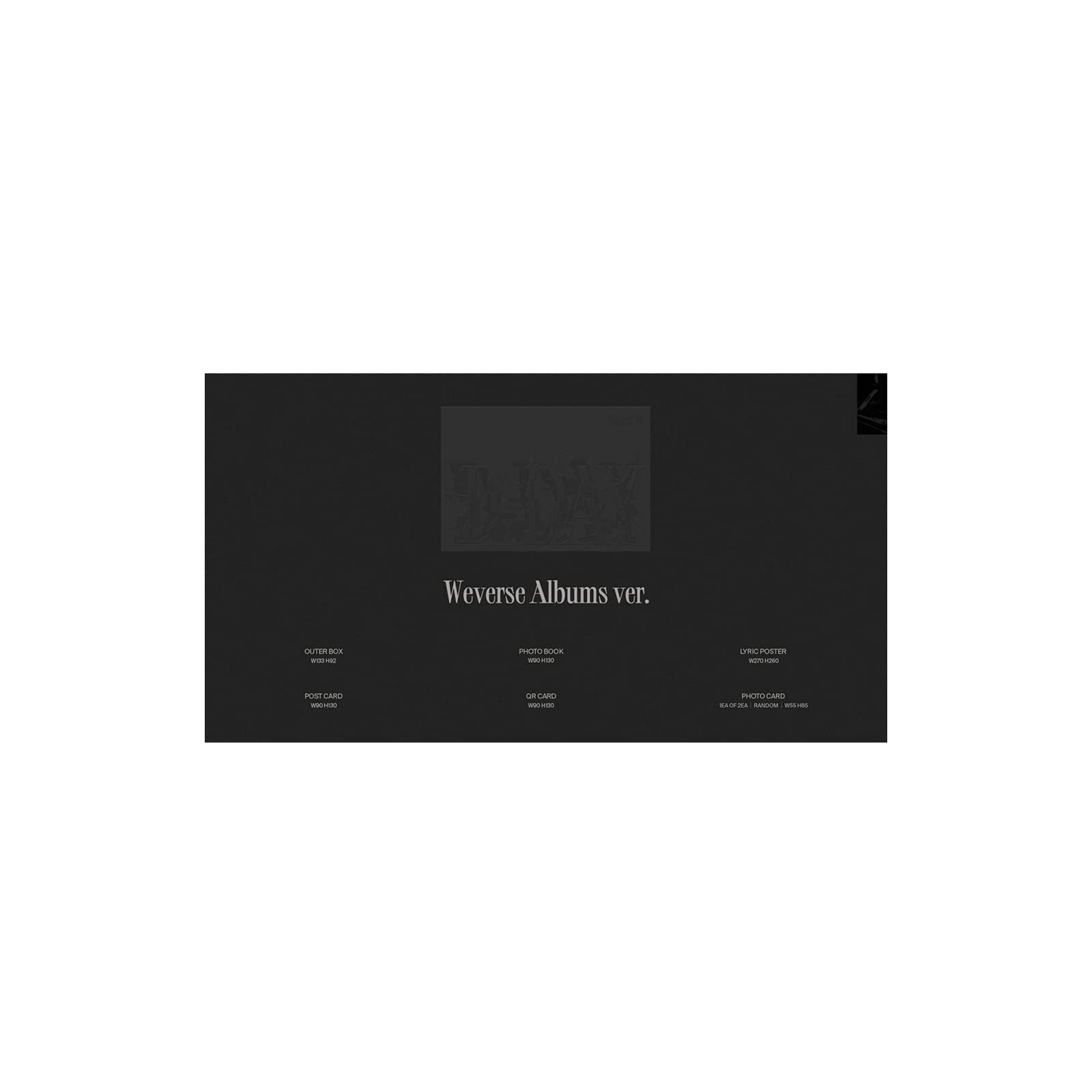 Weverse Album Version Bts Suga Agust D D-Day 1St Album Contents+Photobook+Poster On Pack+Photocard+Tracking Sealed (Weverse Album Version)