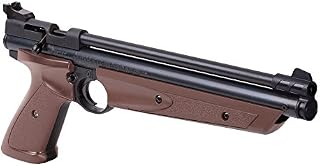 Crosman P1377BR American Classic Multi Pump .177-Caliber Pneumatic Pellet Air Pistol, Brown