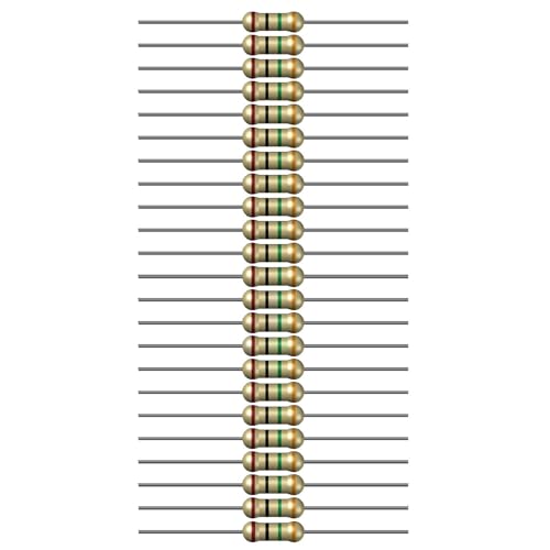 Image of 1M Ohm Resistor 1 /4W 5% Tolerance, Pack of 100 (1M Ohm)