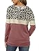 Angerella Pink Leopard Print Hoodies for Women Trendy Fall Tops 2024 Pullover Hooded Sweatshirt with Pocket S