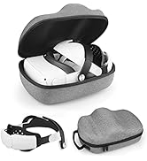Vakdon M3 Sangle de Tête + Étui de Transport, Compatible pour Oculus/Meta Quest 2, [Conception Dé...