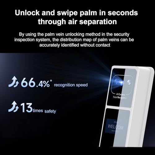 Smart Lock 2,4 GHz WiFi Keyless Eingangstür Schloss Griff Aluminium Biometrische Tür Ty App für 40-120 Mm Dicke Büro Home Schlafzimmertür (Schwarz) – Bild 4