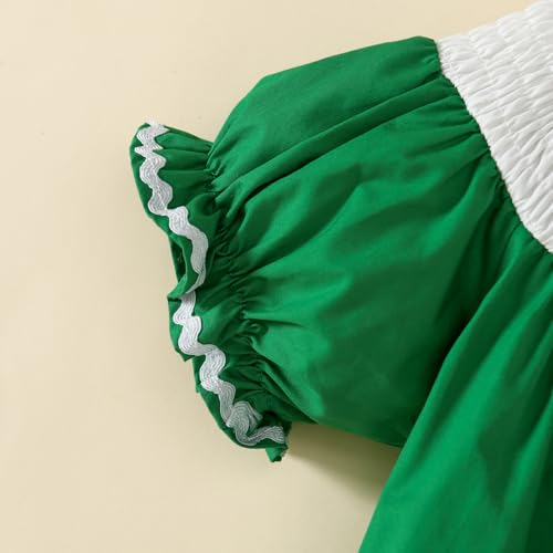 Toddler Girl St Patrick's Day Dress Shamrock Outfit St Patricks Day Clothes 1-5T4