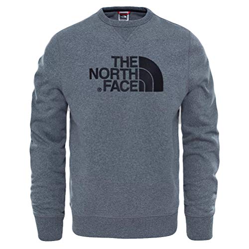 The North Face M Drew Peak Crew Tnfmdgyhtr Sweatshirt, Hombre, Tnfmediumgreyheather(Std)