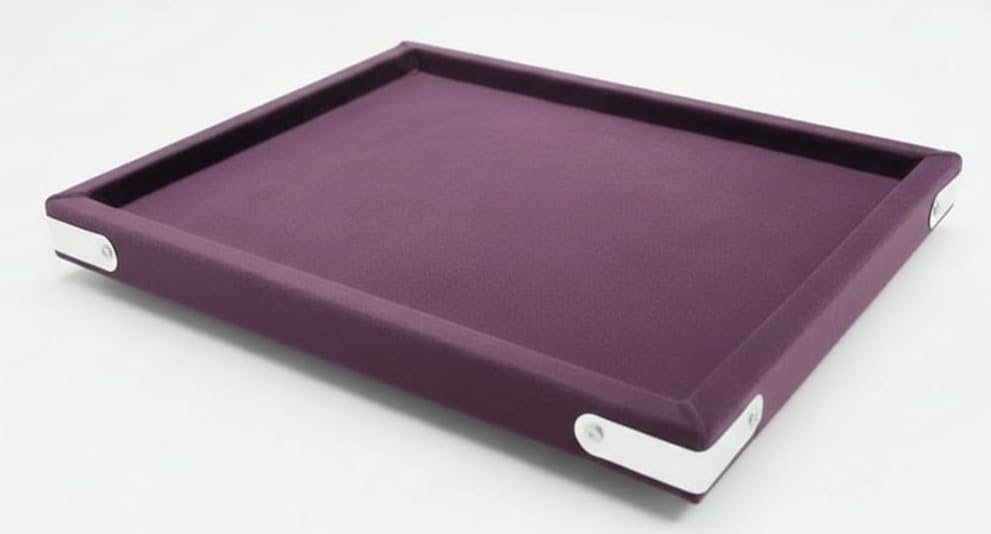 Image of Premium WINE Velvet Jewellery Display & Beading Tray | 12 x 9 Inch Organizer Tray for Necklaces, Bracelets, Cosmetics & Craft Storage | Soft Velvet Finish, Durable & (Pack of 1) WINE