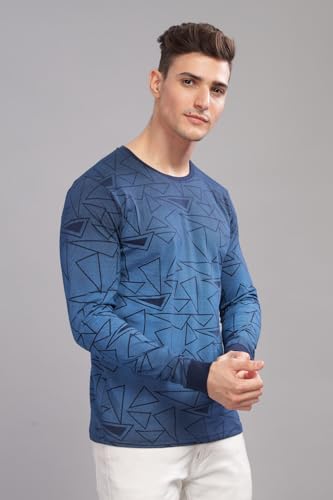 Image of ADRO Full Sleeve Tshirt for Men | Colorblock T Shirt for Men | 100% Cotton Tshirt | Full Sleeve Regular Fit T-Shirt | Men's Full Sleeves T Shirts