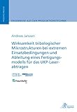 Wirksamkeit tribologischer Mikrostrukturen bei extremen: Einsatzbedingungen und Ableitung eines Fertigungsmodells für das UKP-Laserabtragen (Ergebnisse aus der Produktionstechnik)