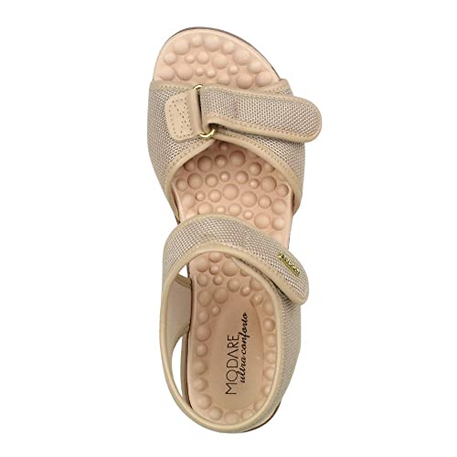 Sandália Anabela Ortopédica Feminina Modare Nude - 7142.118