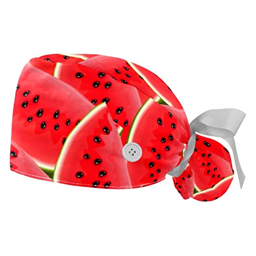 Chapeaux de travail pour hommes et femmes style pastèque coloré