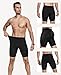 Niksa 3 Pack Compression Shorts Men Quick Dry Black Performance Athletic Shorts-M