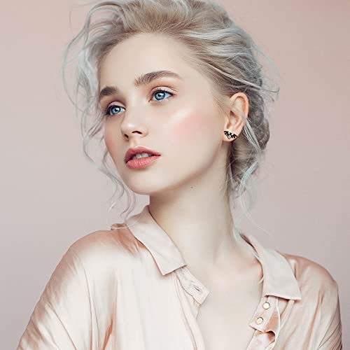 Bat Earrings Studs Sterling Silver Spooky Bat Earrings for Women Halloween Gothic Black Jewelry3