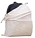 MISSLO Cotton Breathable Dust-proof Drawstring Storage Pouch Bag (Pack 3 L)
