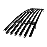 HD Ridez Premium Stainless Steel Black 8x6 Horizontal Billet Front Grille Grill Insert Compatible with Nissan Maxima 2007-2008 Lower Bumper HDR-GRNA3535J