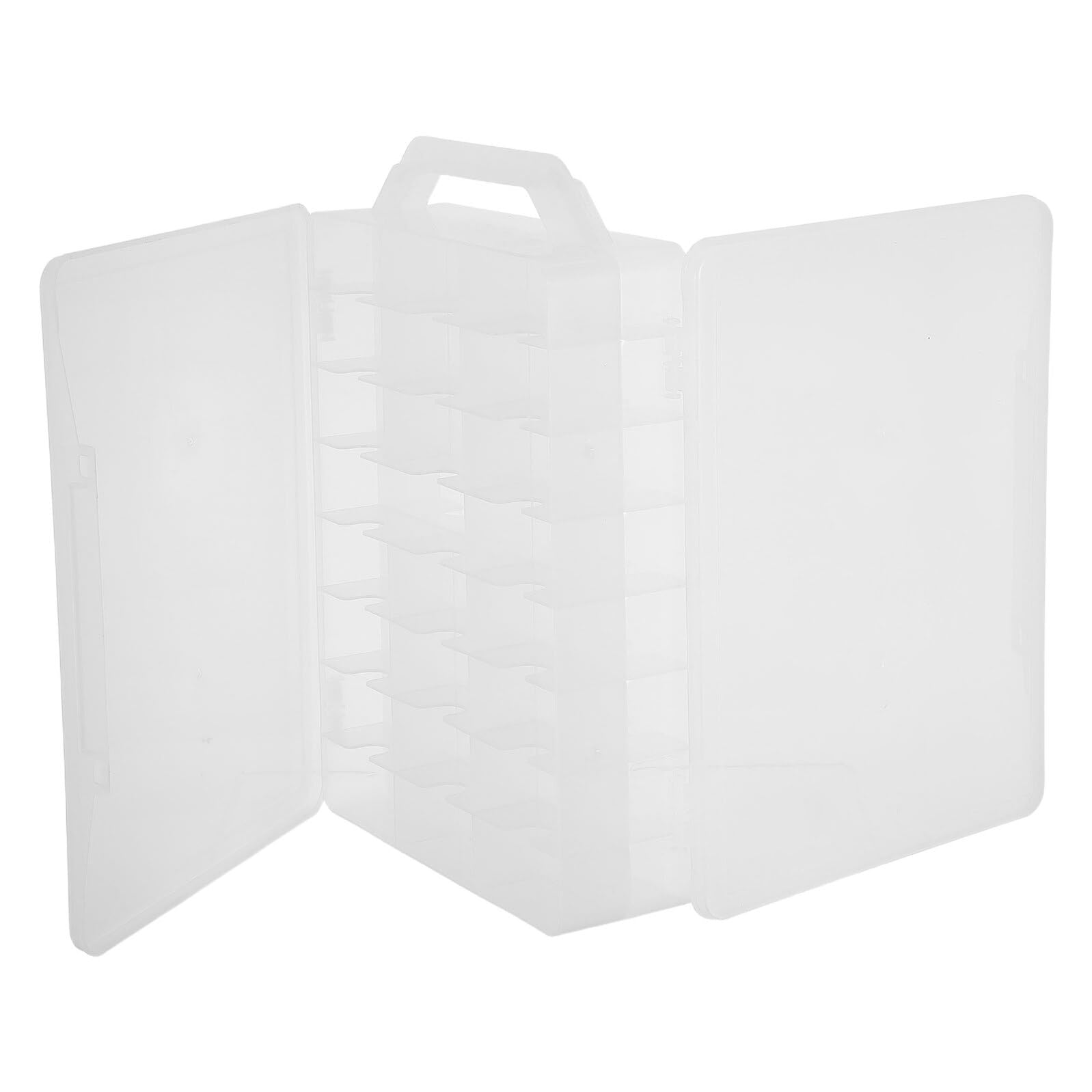 Boîte de rangement plastique transparente double couche en PP haute durabilité