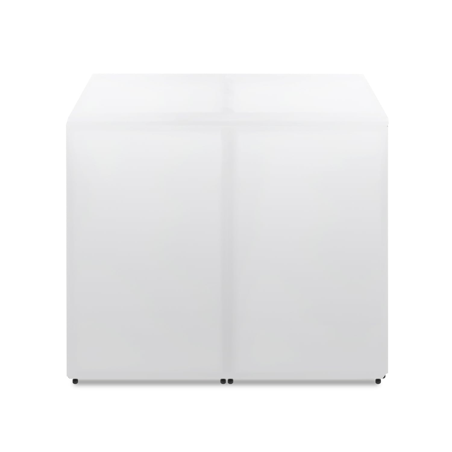 Vonyx DB3 DJ Desk, Mesa de DJ Portátil Grande, Aluminio Plegable, 146 x 73 x 132 cm, Incluye Bolsa de Transporte y Funda Blanca y Negra, Cabina de DJ, Equipo de DJ Plegable, Mueble DJ, Stand de DJ