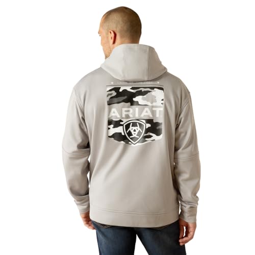 ARIAT Men's Tek Fleece 2.0 Camo Pocket Hoodie2