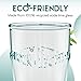 Amici Home Italian Recycled Green Euro Milk Glass, 13oz, Set of 6