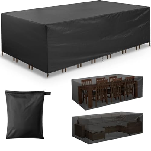 Housse de Mobilier de Patio Imperméable et Robuste Extérieur