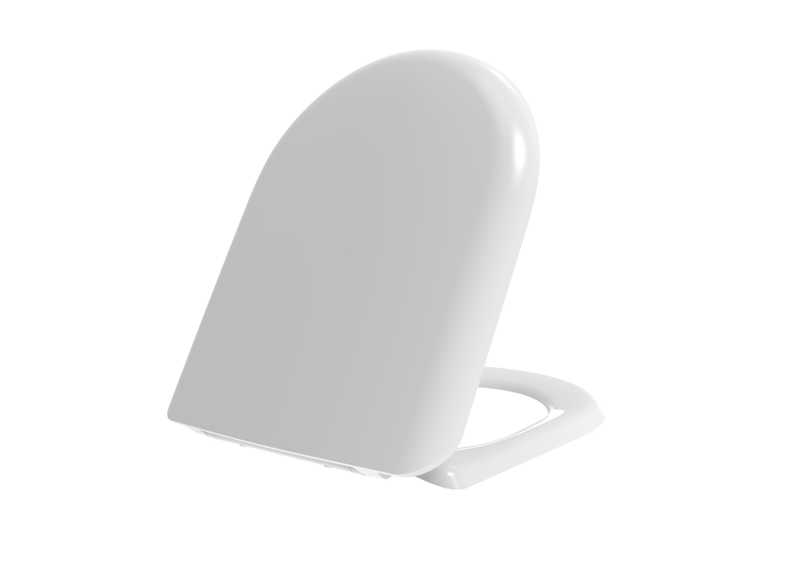 Grünblatt Toilet Seat 515239 Suitable for Villeroy & Boch Magnum Toilet with Soft-Close Mechanism and Removable for Cleaning, Duroplast (White)