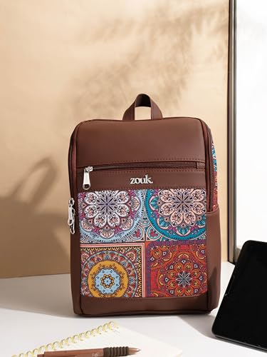 Image of ZOUK Amalia Daypack |Padded Tablet Compartment | Adjustable Straps | Water-Resistant | Men and Women | Daily Use | Lightweight |Smart & Compact |Comfortable & Stylish