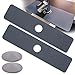 Rubinetto da cucina di grandi dimensioni, tappetino assorbente, paraspruzzi, rubinetto, vassoio per asciugatura dell'acqua e cintura di silice, tappetino per cucina Sink Splash Guard(2, 60 x 14)